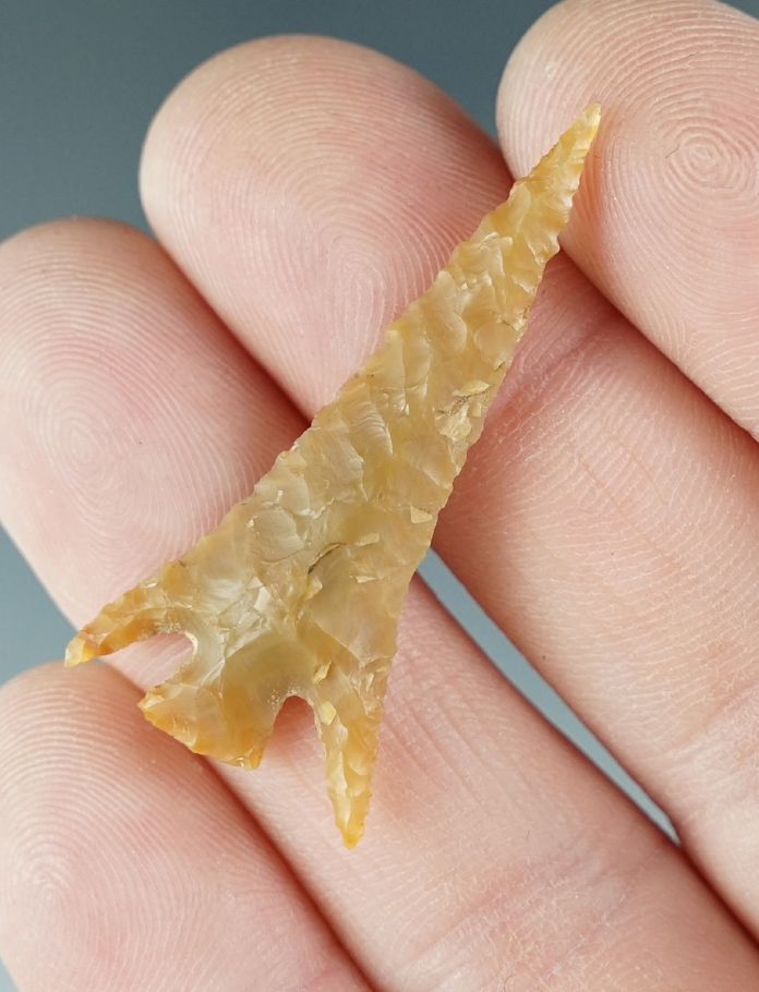 Exceptional 1 5/8" Columbia Plateau made from caramel Agate. A true gem. Columbia River, Oregon.