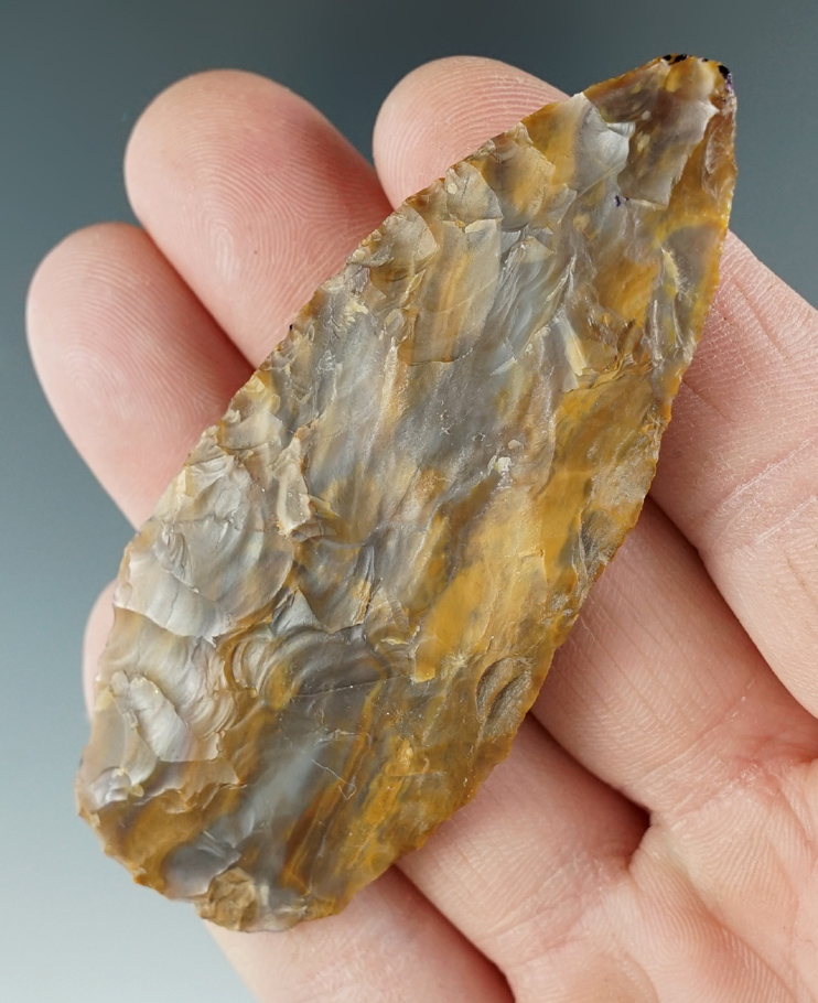 3 1/4" Columbia River Knife made from Agate. Found near the Columbia River, Oregon.