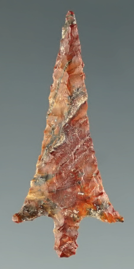 1 1/8" Columbia Plateau made from brown Jasper. Found near the Columbia River, Oregon.