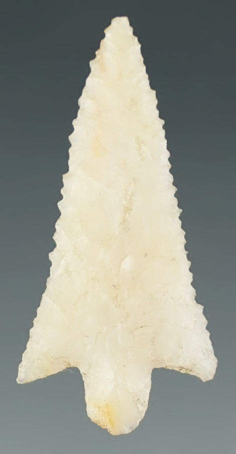 1 3/8" Columbia Plateau made from white Agate. Found near the Columbia River, Oregon.