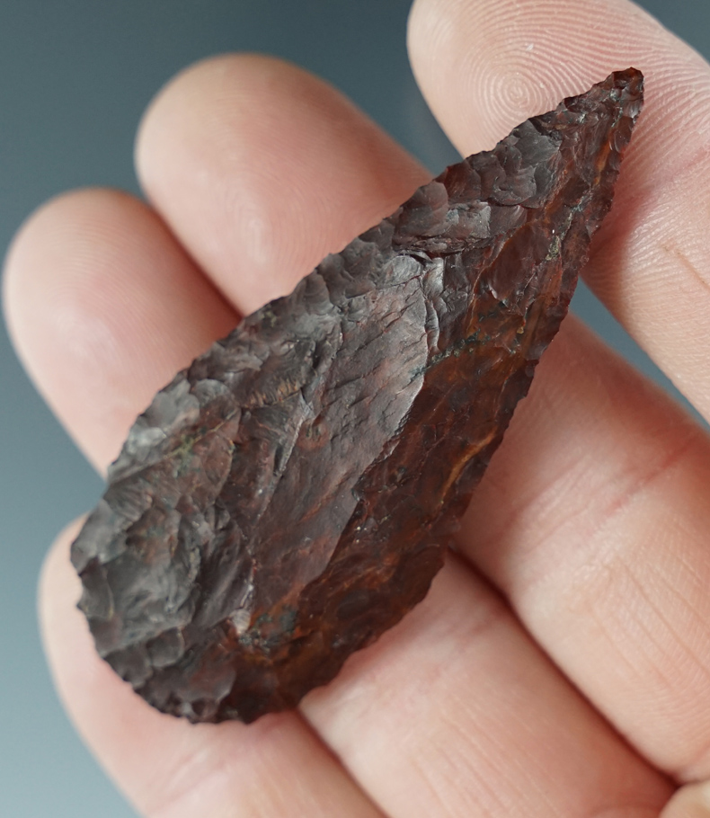 2 1/2" Cascade Knife made from red Jasper. Found near the Columbia River, Oregon.