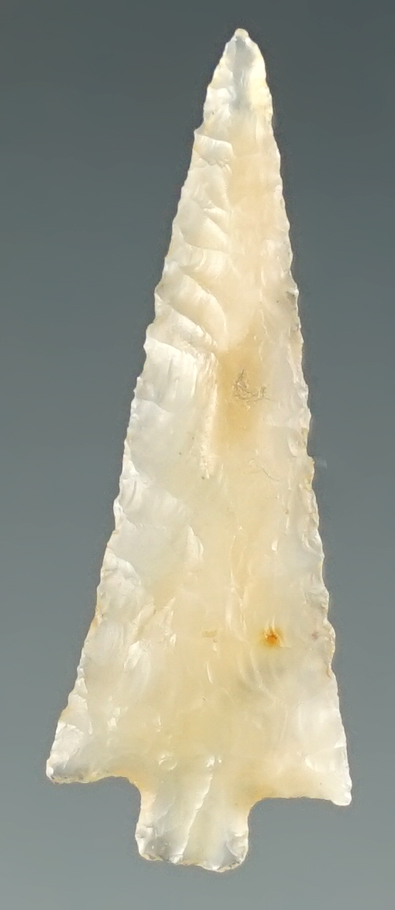 1" Wallula made from translucent white Agate. Found near the Columbia River, Oregon.