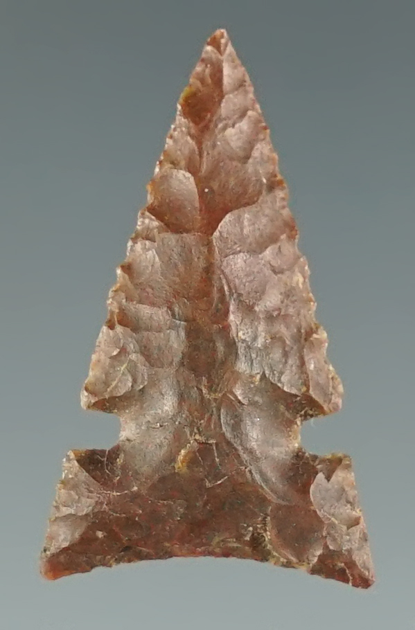 1" Desert Sierra made from brown Jasper. Found near the Columbia River, Oregon.