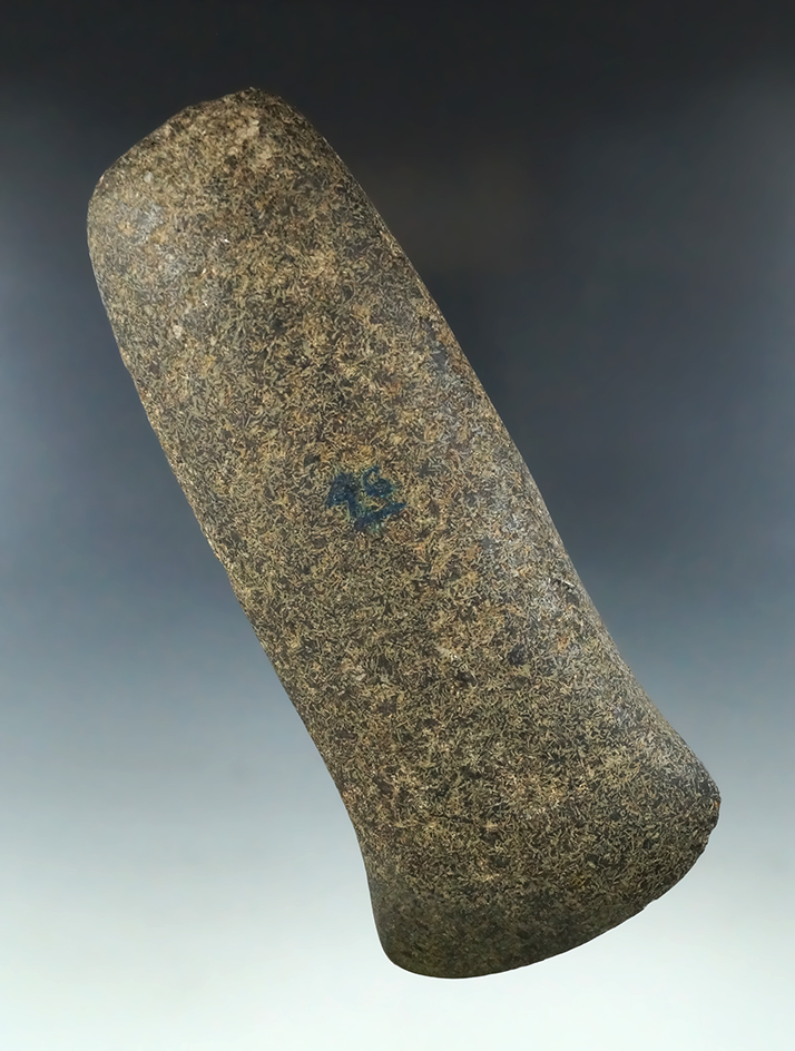 Rare style 7" Flared Bit Celt with some restoration to bit made from Straw Granite, found in Ohio. E