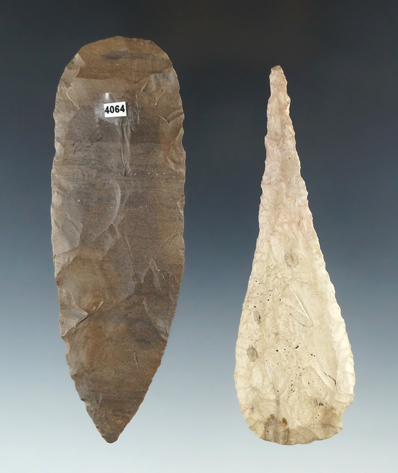 Pair of very nice Blades found in Kentucky, largest is 4 9/16".