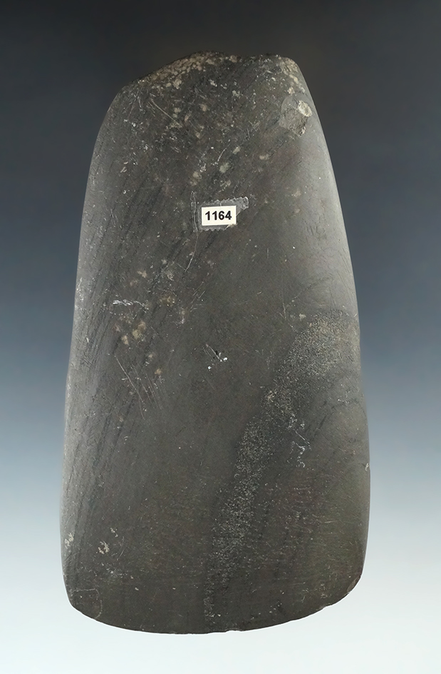 Excellent polish on this 5 3/8" Glacial Slate Celt found in Union Co., Ohio.