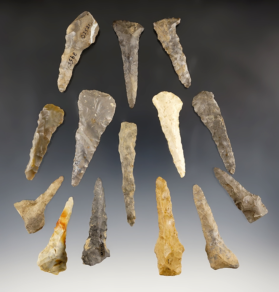 Set of 14 assorted Ohio Drills, most are in good condition. The largest is 2 1/2".