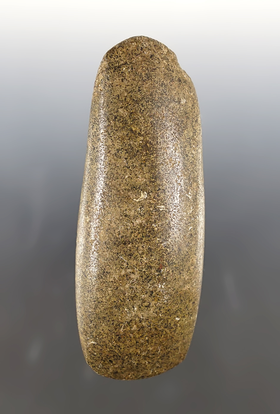 Well polished 5 1/16" Hardstone Celt with a nice bit. Found in Butler Co., Ohio. 