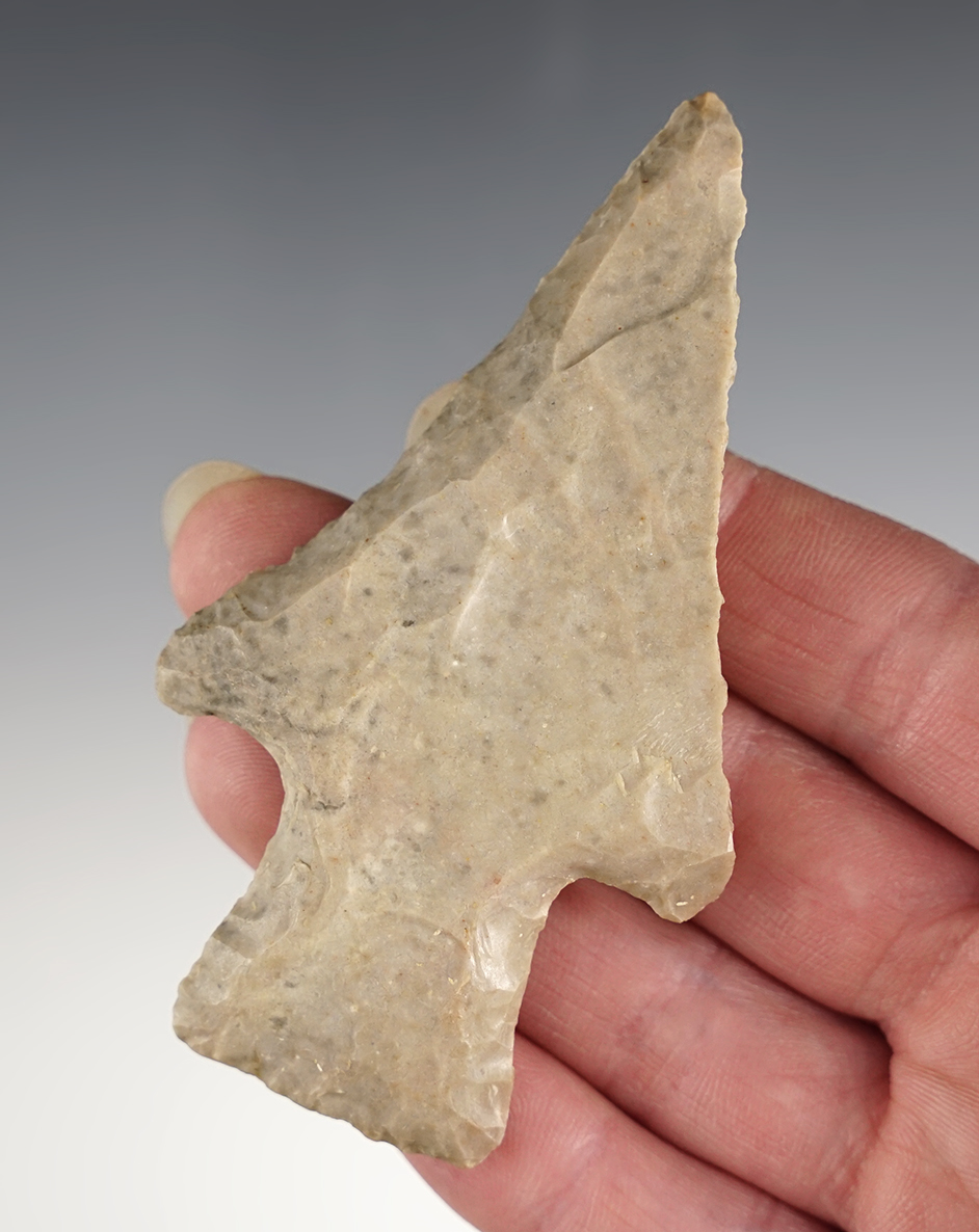 Unique 3 1/2" Ohio Stemmed Knife that is steeply beveled. Nicely made relic.