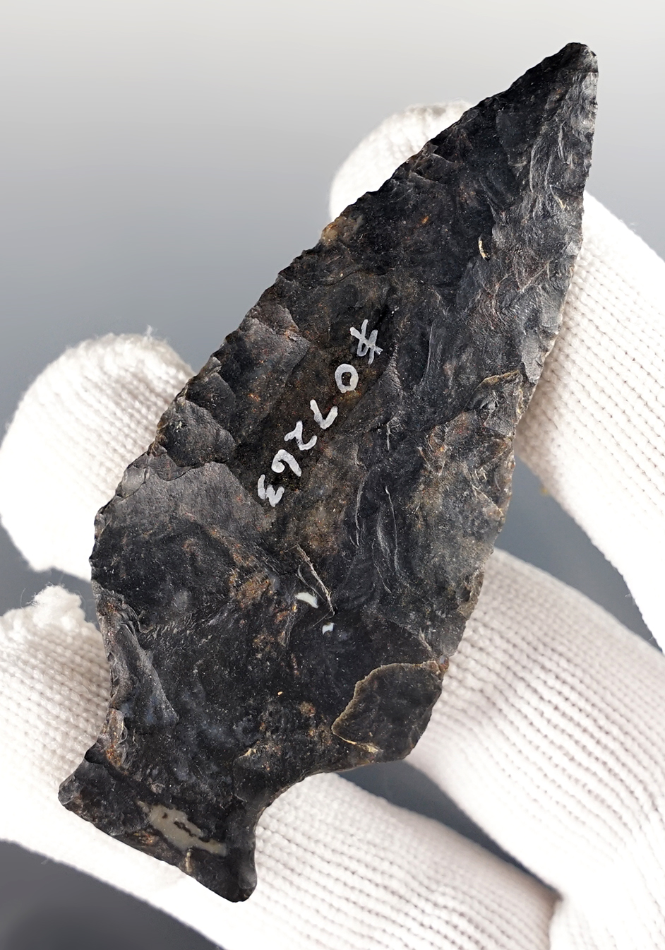 Nice 3" Ohio Ashtabula made from black Coshocton Flint.