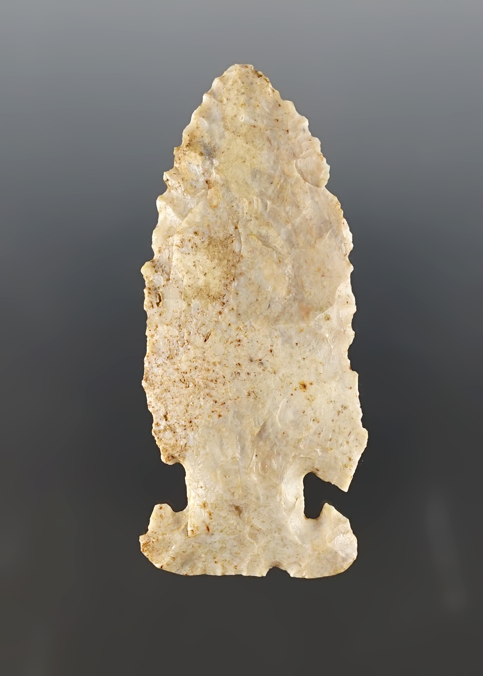 2 9/16" Thebes E-Notch found in Fairfield Co., Ohio. Ex. Don Casto. 