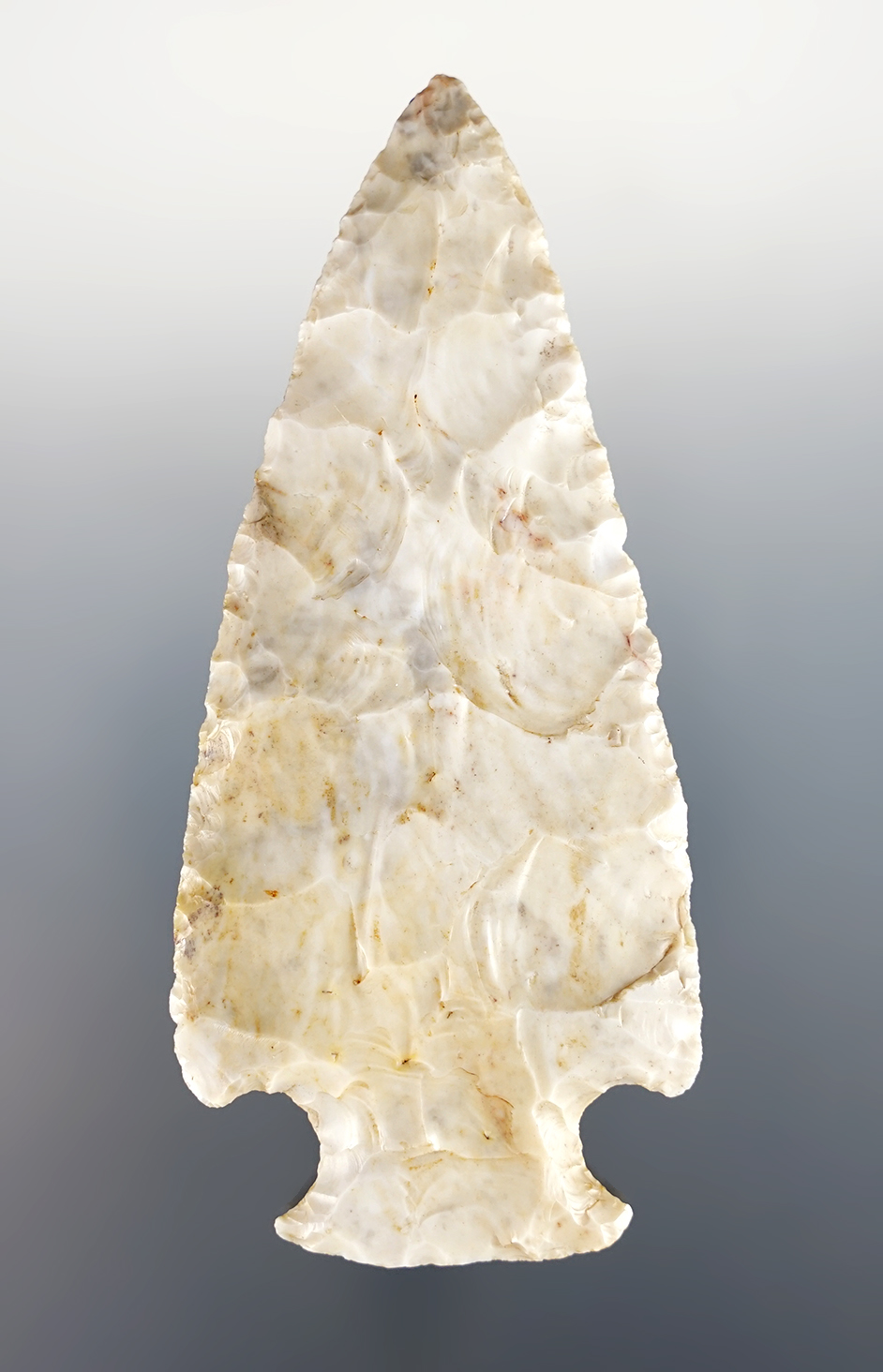 Fine 3 13/16" Hopewell made from quality Flint Ridge Flint. Ex. Koenig, Paul Hothem, Cramer.