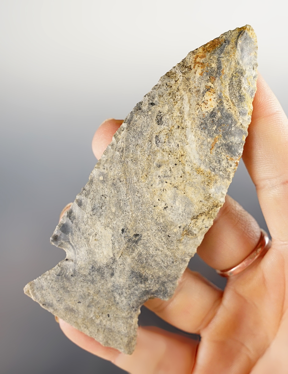 Well styled 3 15/16" Knife found in Richland Co., Ohio. Ex. John Wyatt