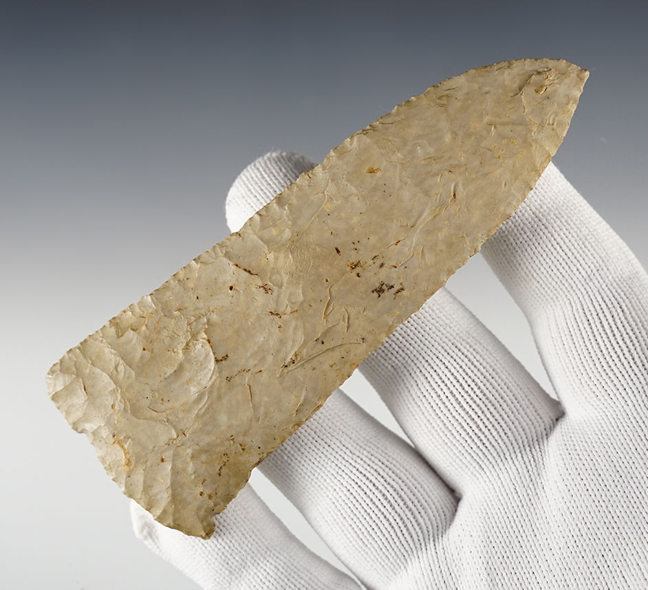 4 11/16" Archaic Blade that shows excellent age on the surface. Found in Ohio. COA.