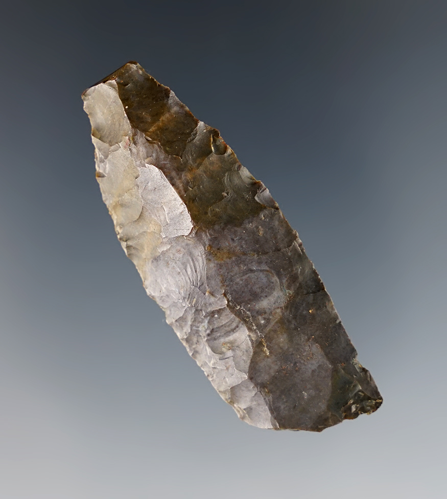 2 3/16" Fluted Ohio Cumberland. Some damage but still a rare type from Ohio.