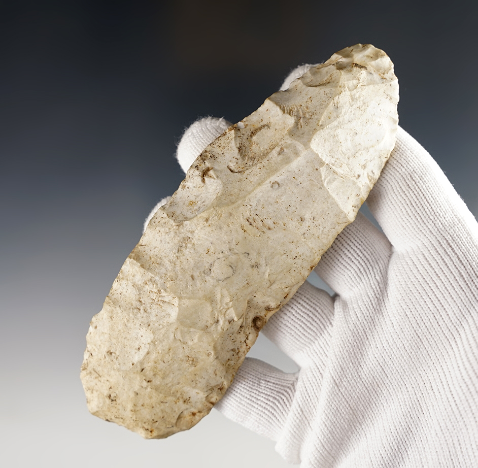 5" Paleo Knife found in Wood Co., Ohio. Heavily patinated and in excellent condition.
