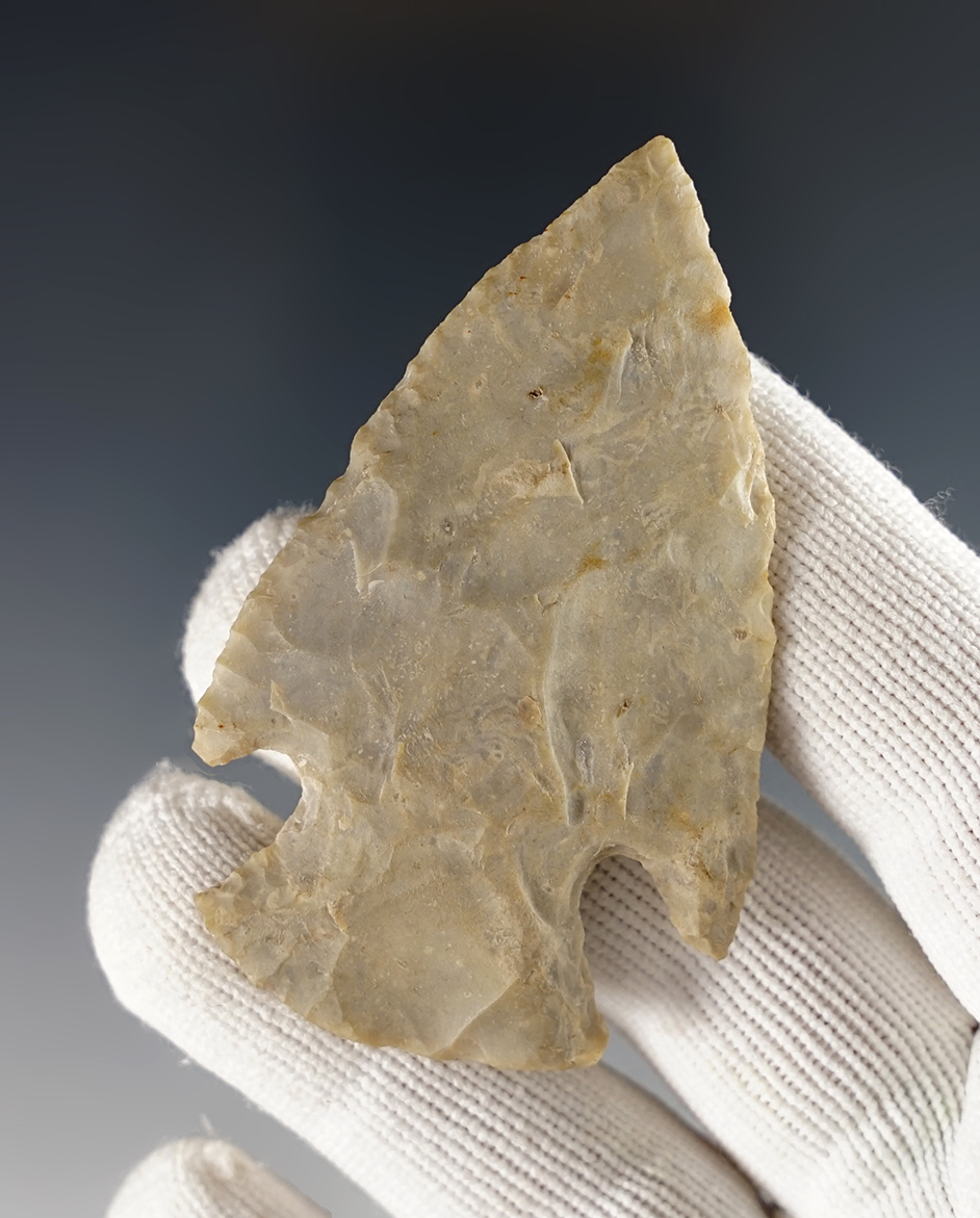 Well made 2 9/16" Ohio Hopewell made from Flint Ridge Flint.