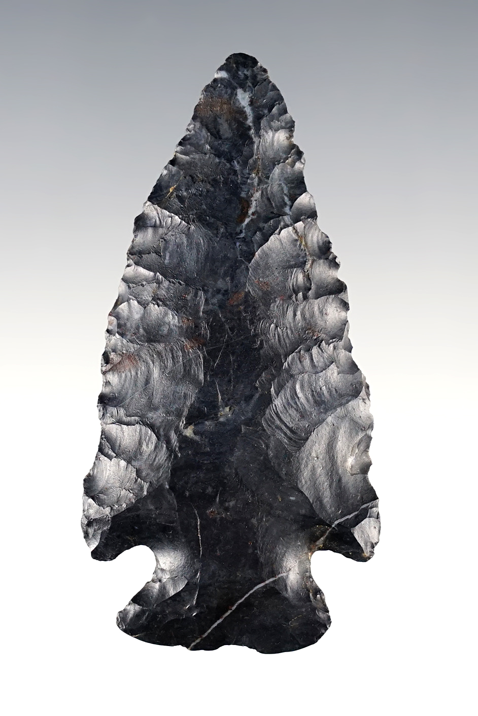 Classic 2 5/8" Notched Base Dovetail - Champaign Co., Ohio. Ex. Owen Davis. Bennett COA.