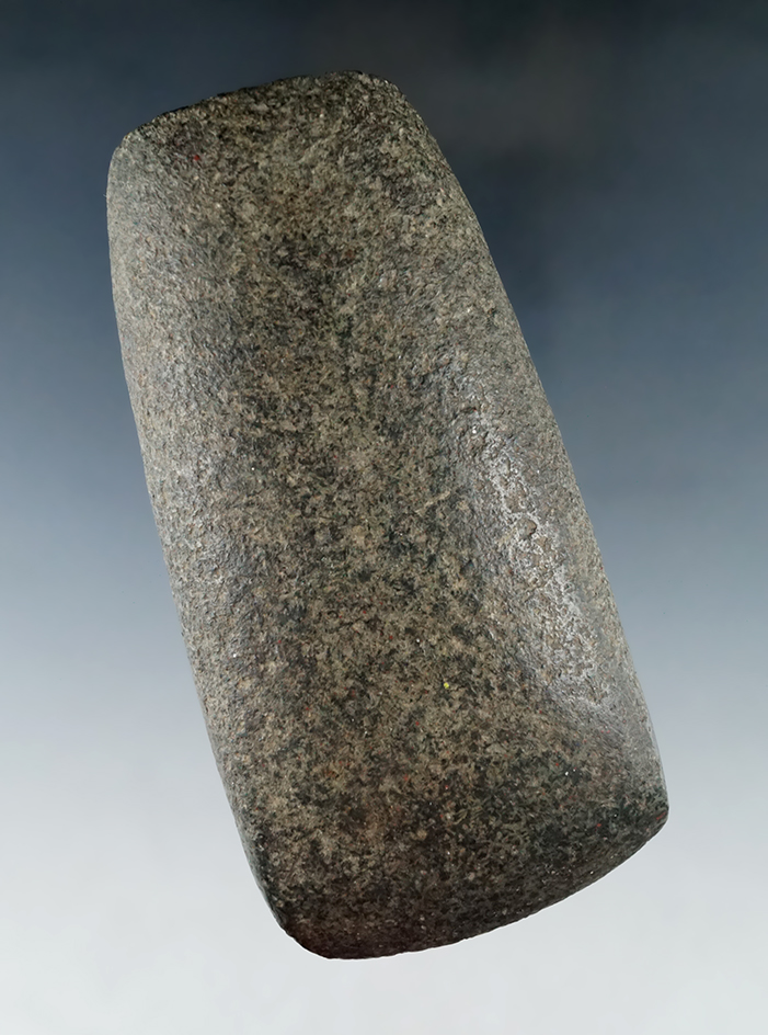 4 3/4" Hardstone Celt found in Darke Co., Ohio.  Ex. Gerald Brickman, Dick Putterbaugh.