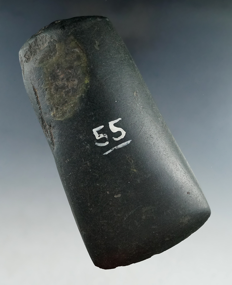 5 3/16" Hardstone highly polished Hopewell Celt found in Miami Co., Ohio.