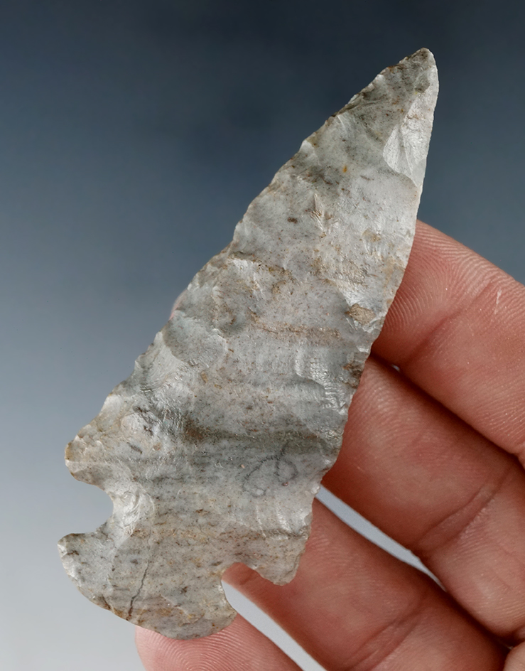 2 7/8" Dovetail with nice color made from Attica "Indiana Green" Chert, found in Indiana.