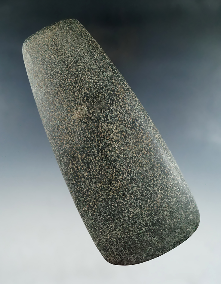 Well defined 6 1/2" Hardstone Celt with great overall polish. Ex. Whitehead.