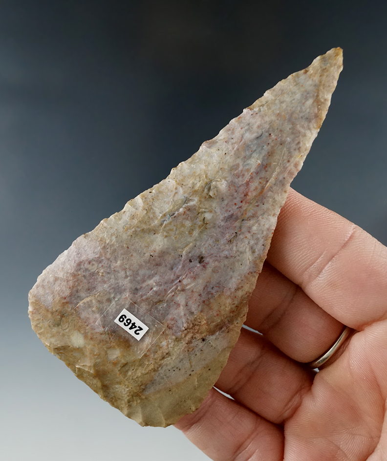 3 13/16" Hopewell Knife made from Boyles Chert, found in Carter Co., Kentucky.