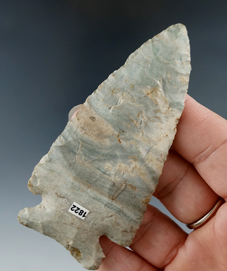 3 9/16" Indiana Green Cornernotch found in Indiana.