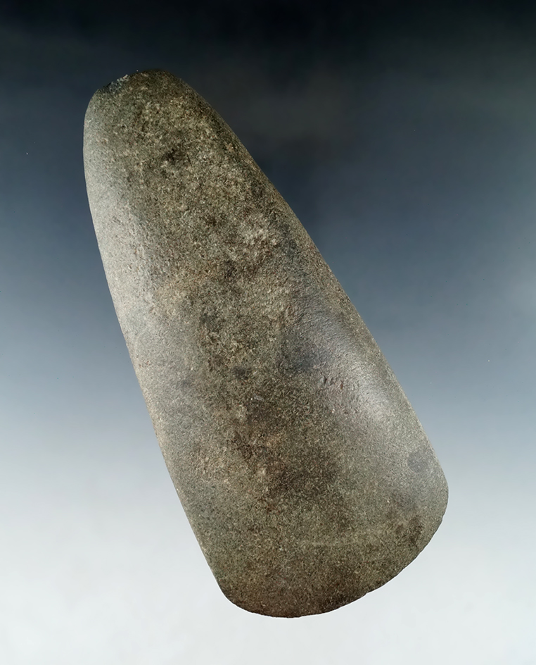 Excellent polish on this 5 3/4" Hardstone Celt found in Delaware Co., Ohio.