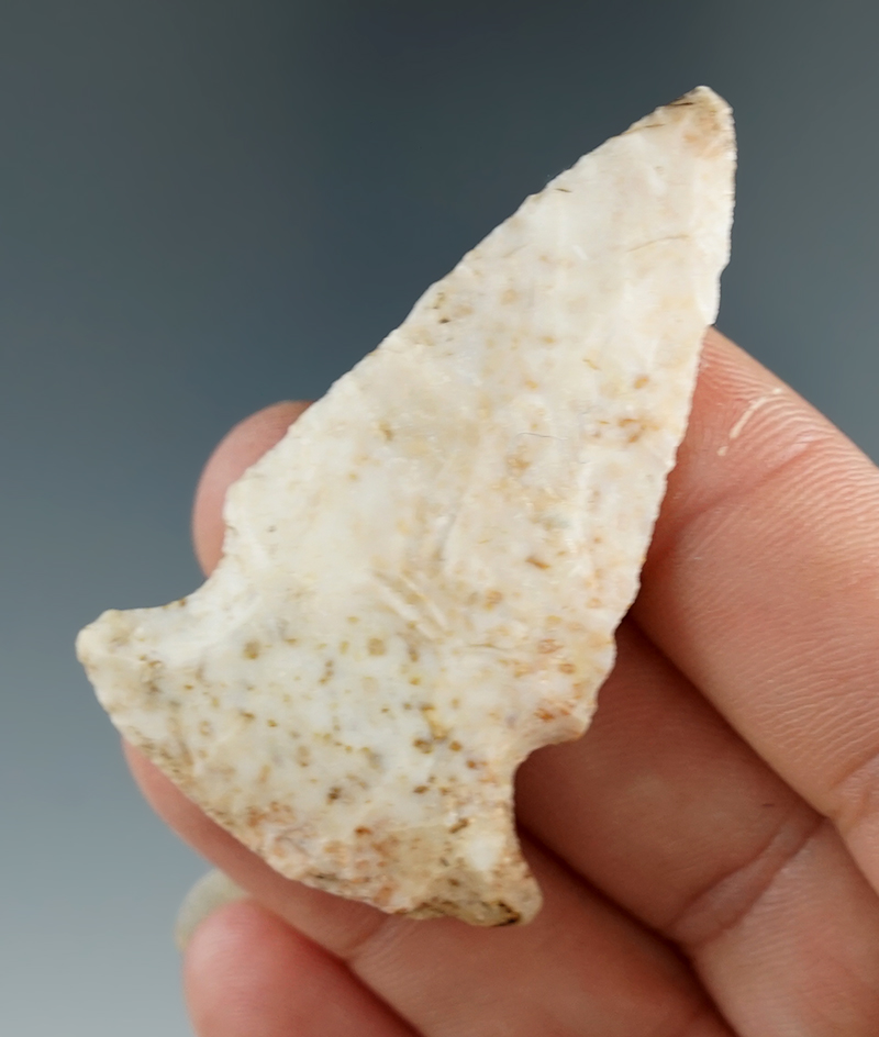 2 1/16" Gibson made from attractive speckled material found in Missouri.