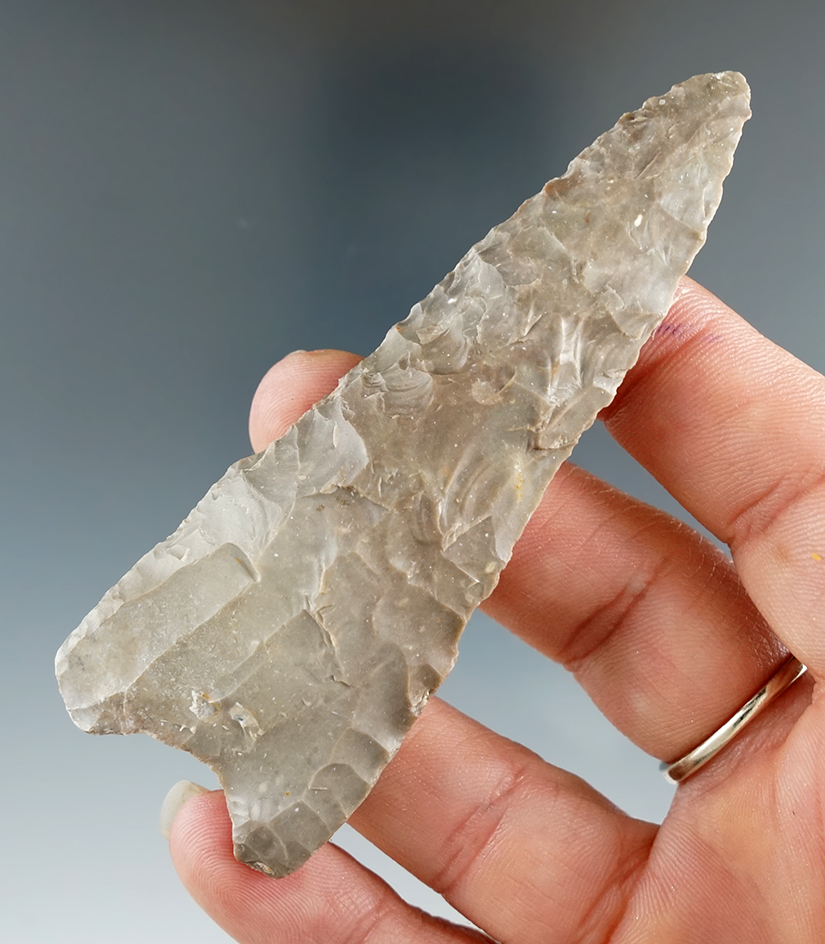 3 1/2" Dalton found in Humpherys Co., Tennessee. Comes with a Rogers COA.