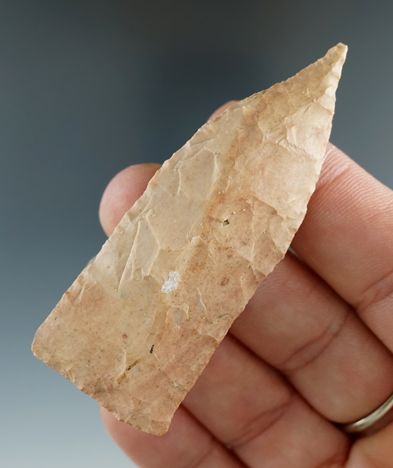 2 5/8" Copena made from Buffalo River Chert found in Wayne, Tennessee.  Dickey COA.