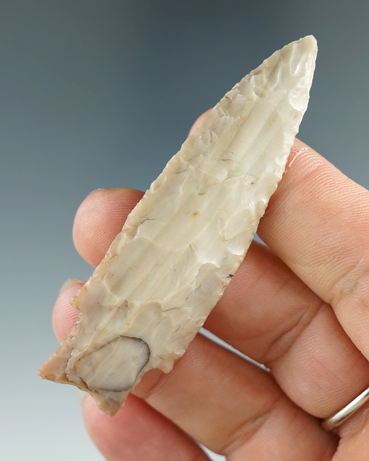Well styled and nicely flaked Darl point that is 2 3/4" long found in Texas.