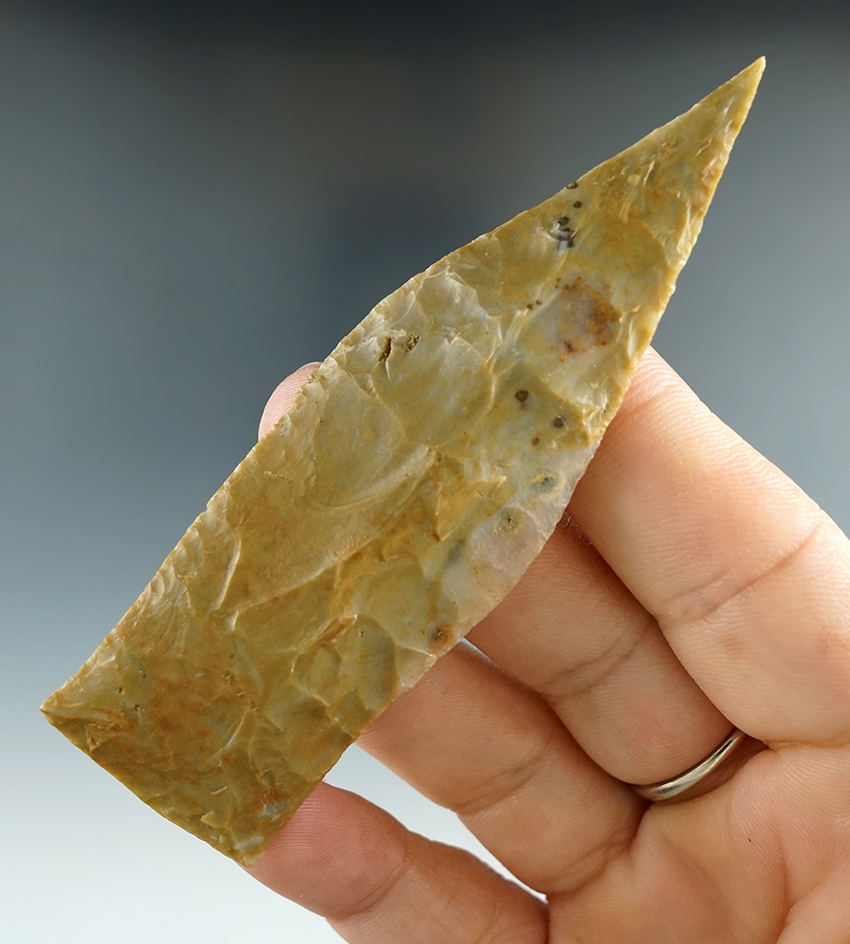 3 5/8" Copena found in Hardin Co., Tennessee by Anthony Nelson.  Davis G-10 COA.