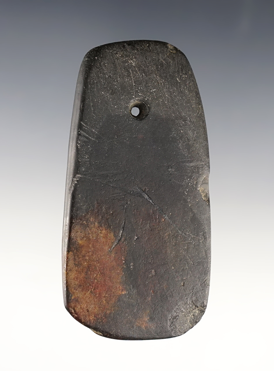 Well patinated 3 3/8" Pendant found in Huron Co., Ohio. Ex. Oberacher.