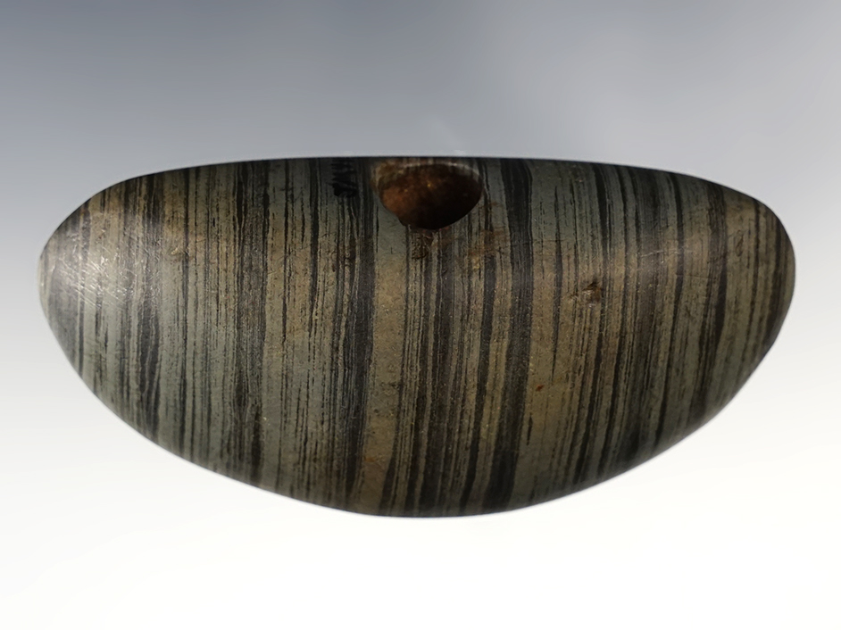 3 1/8" Bannerstone - Ohio. Glacial Slate. Ex. Harley Glenn. Pictured!