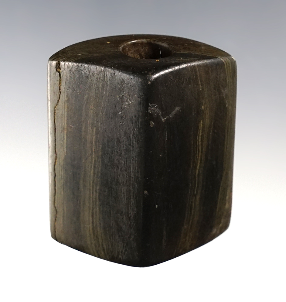 1 7/8" Miniature Prismoidal Bannerstone - Slate. Ohio. Ex. Chris Balazs. Pictured!