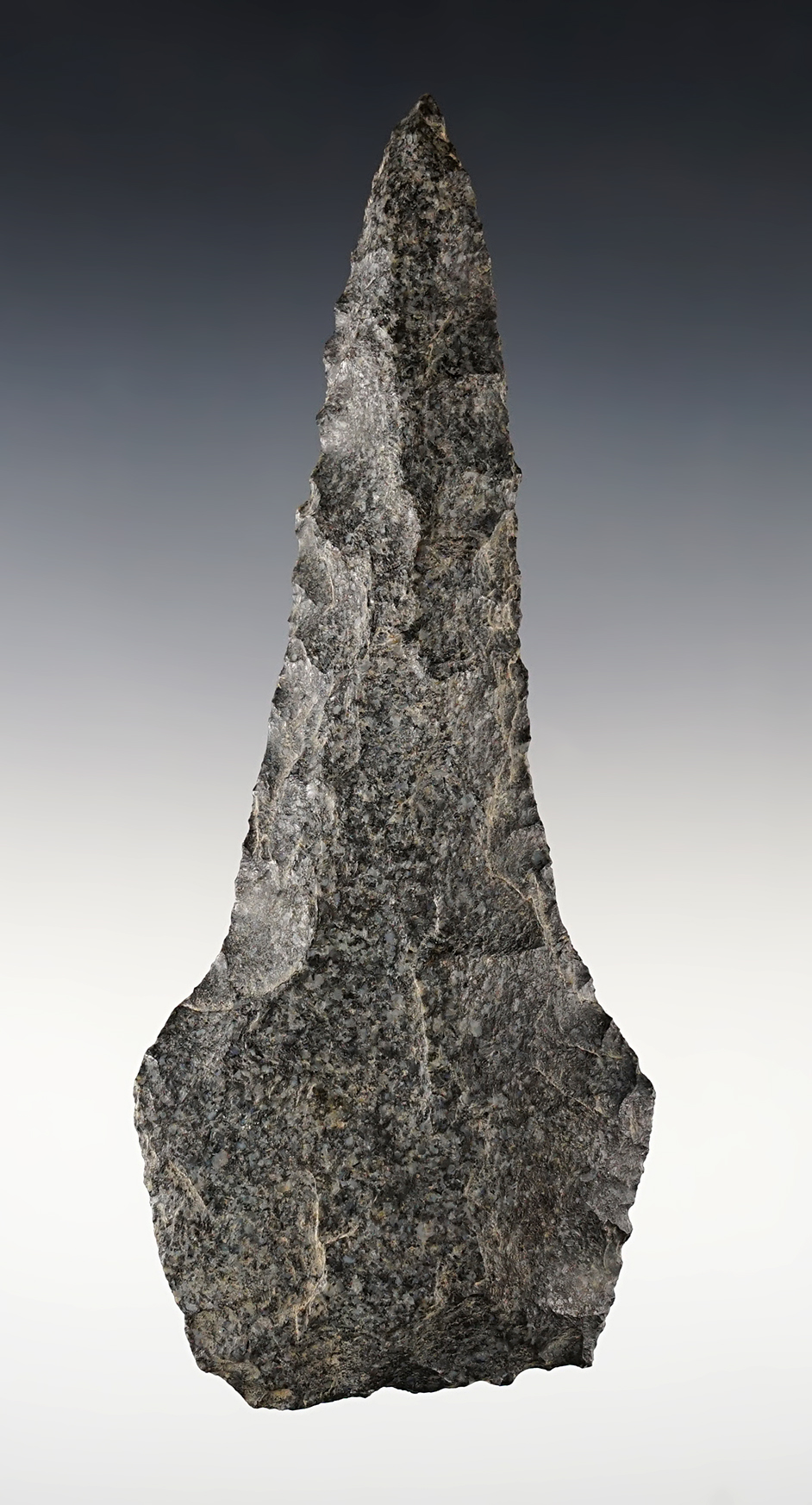 Large 5 3/8" nicely patinated Knife that was heavily resharpened in ancient times. 